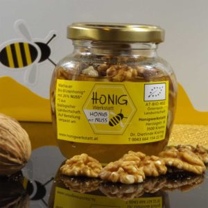 Wachauer bio Honig mit Waldviertler Nüssen 200g