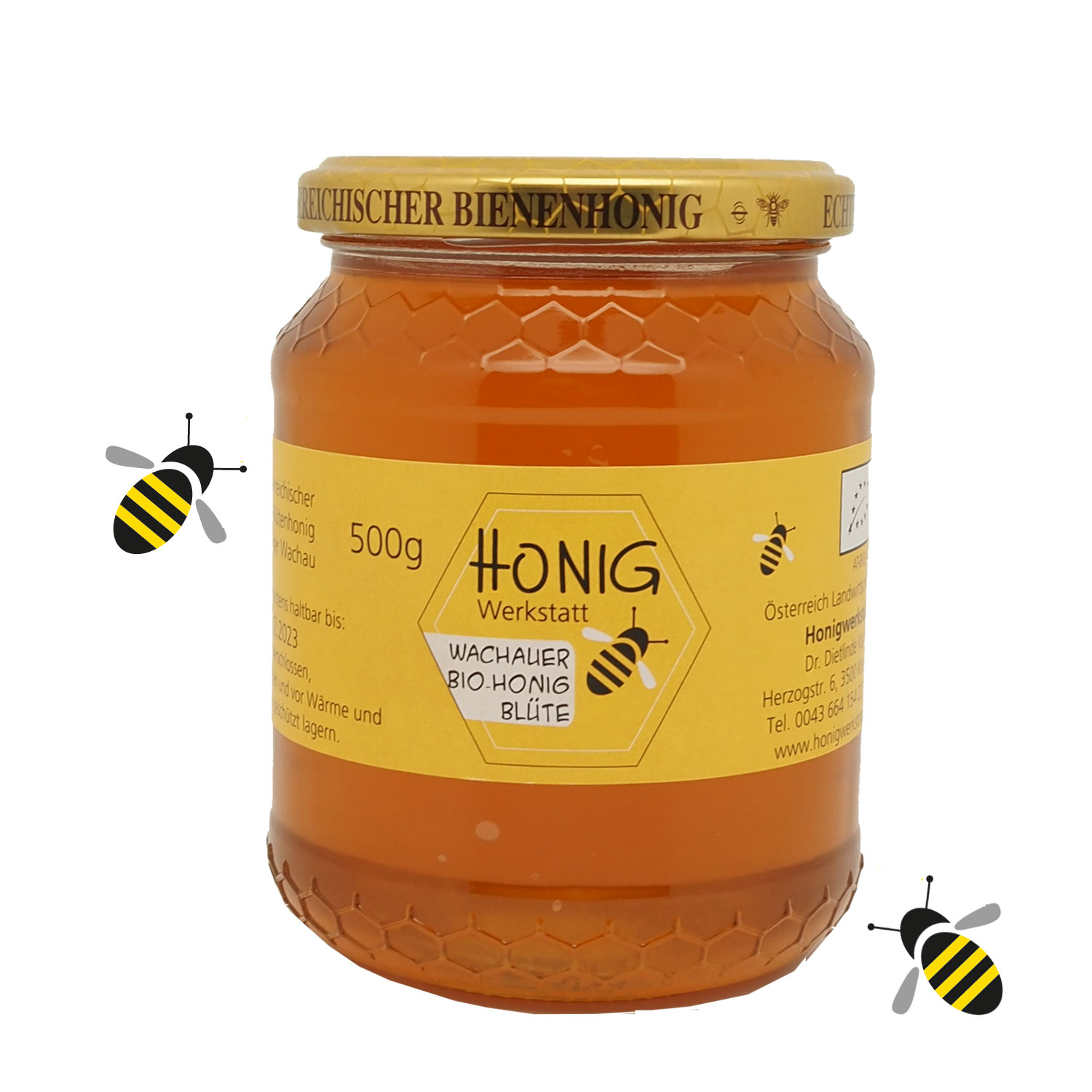 Bio Blütenhonig Wachauer Marillengarten 500g - Honigwerkstatt