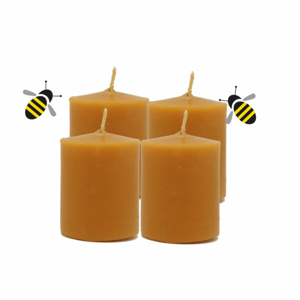 4 Adventkranz Bienenwachskerzen