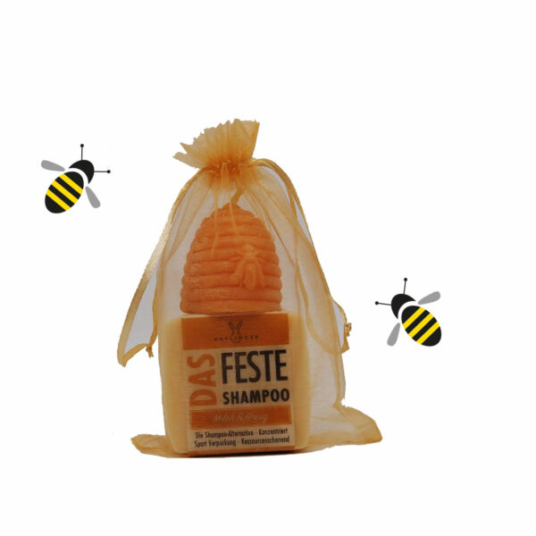 Honighaarseife Bienenwachskerze