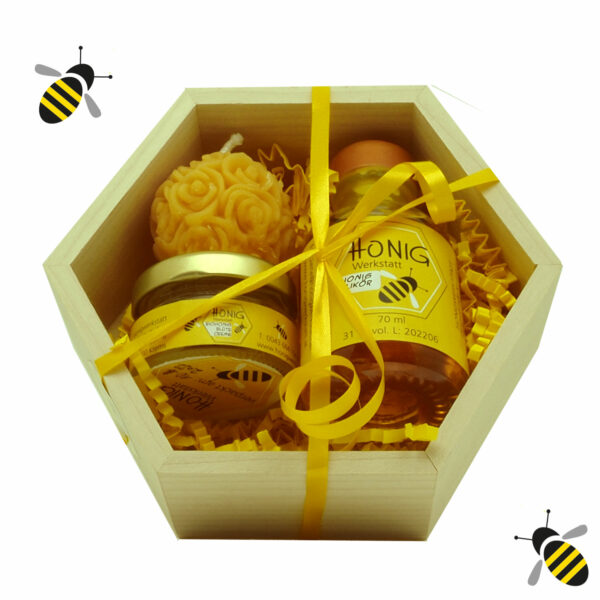 Biohonig Honiglikör Bienenwachskerze
