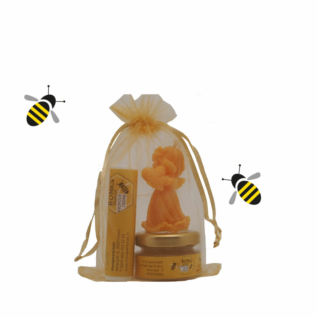 Weihnachtsgeschenk Propolislippenstift Bienenwachsengerl Honigg