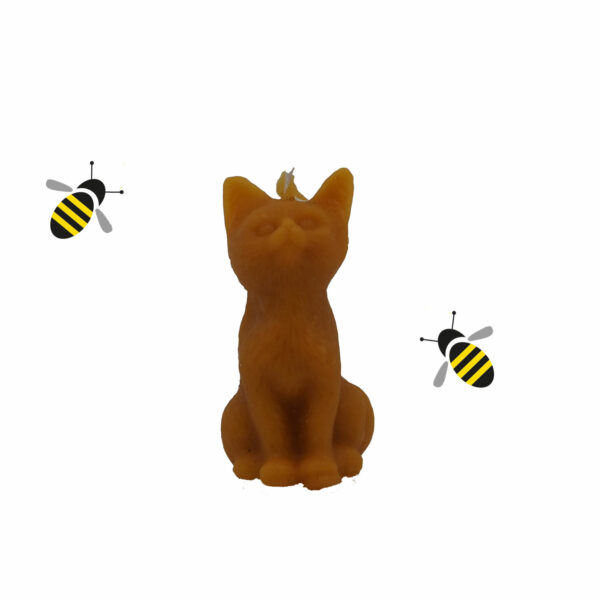 bienenwachskerze Katze