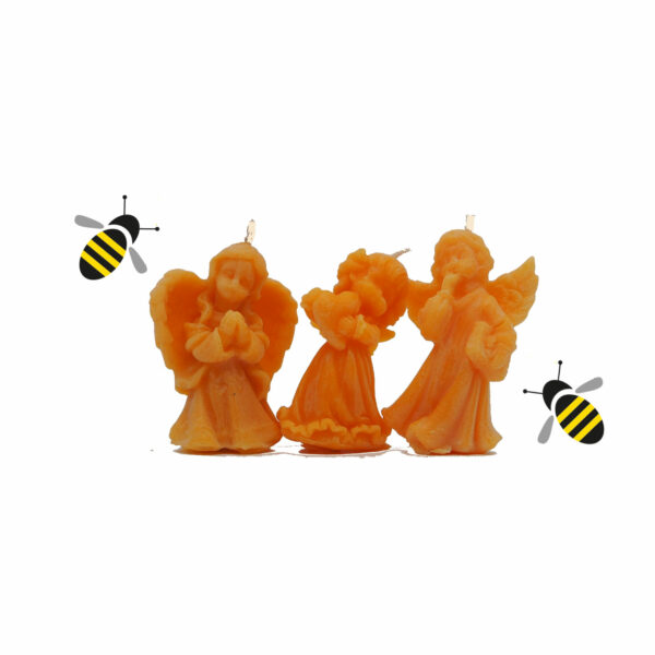 3 Engel Bienenwachs